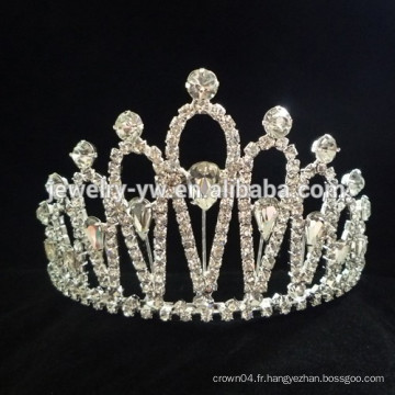 Gros accessoires cheveux beauté cristal princesse couronne bandeau